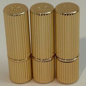 3 New Estee Lauder Lipsticks  Gold color case